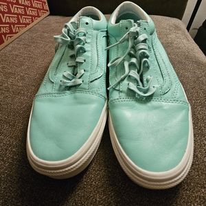 Vans Old Skool Pastel Pack Leather Sneakers Ice Green/B Spring Sneaker
